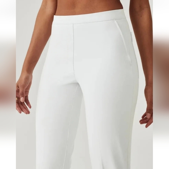 SPANX Silver Lining Classic White Slim Straight Pants Size M - Picture 3 of 12